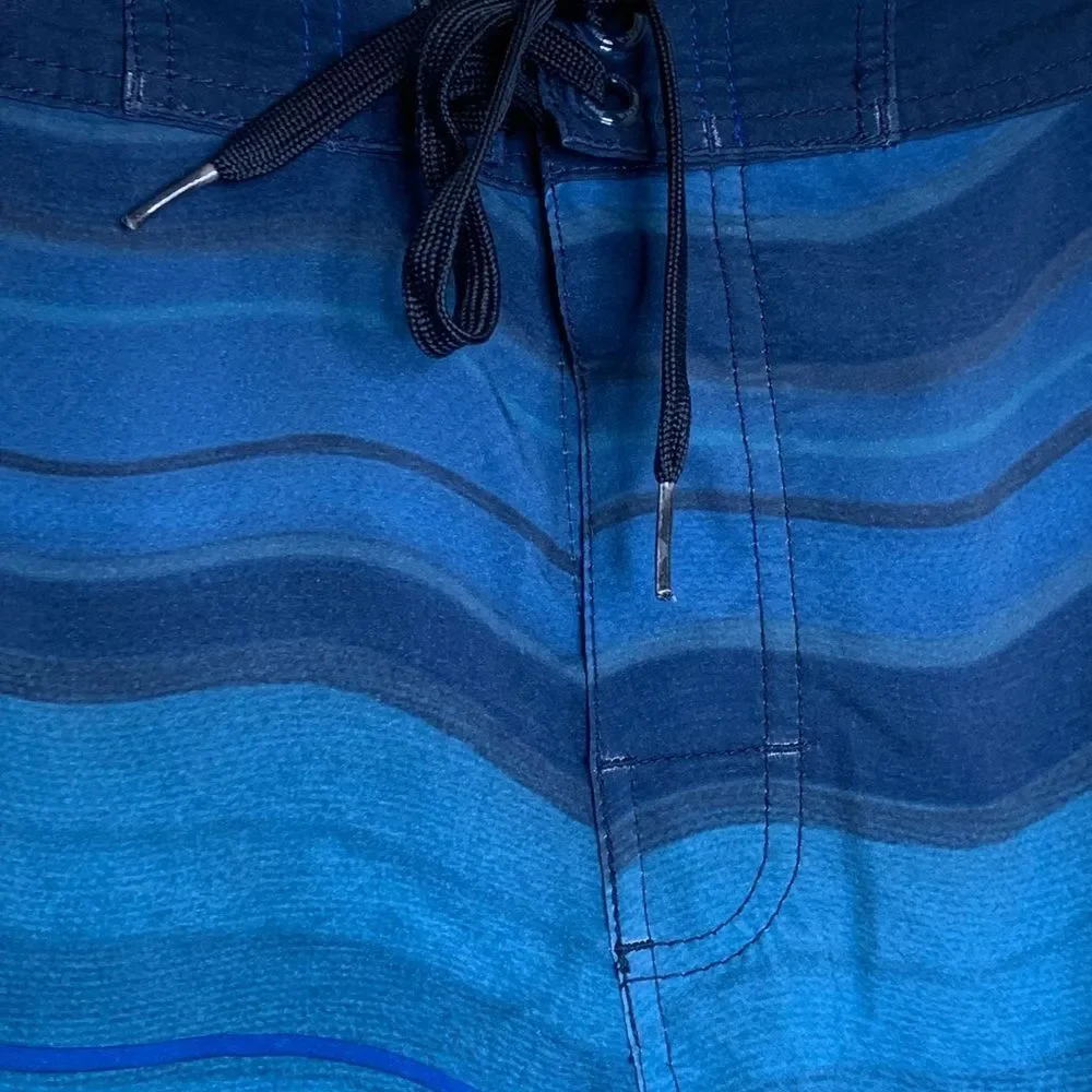 Prana Multitone Blue Board Shorts